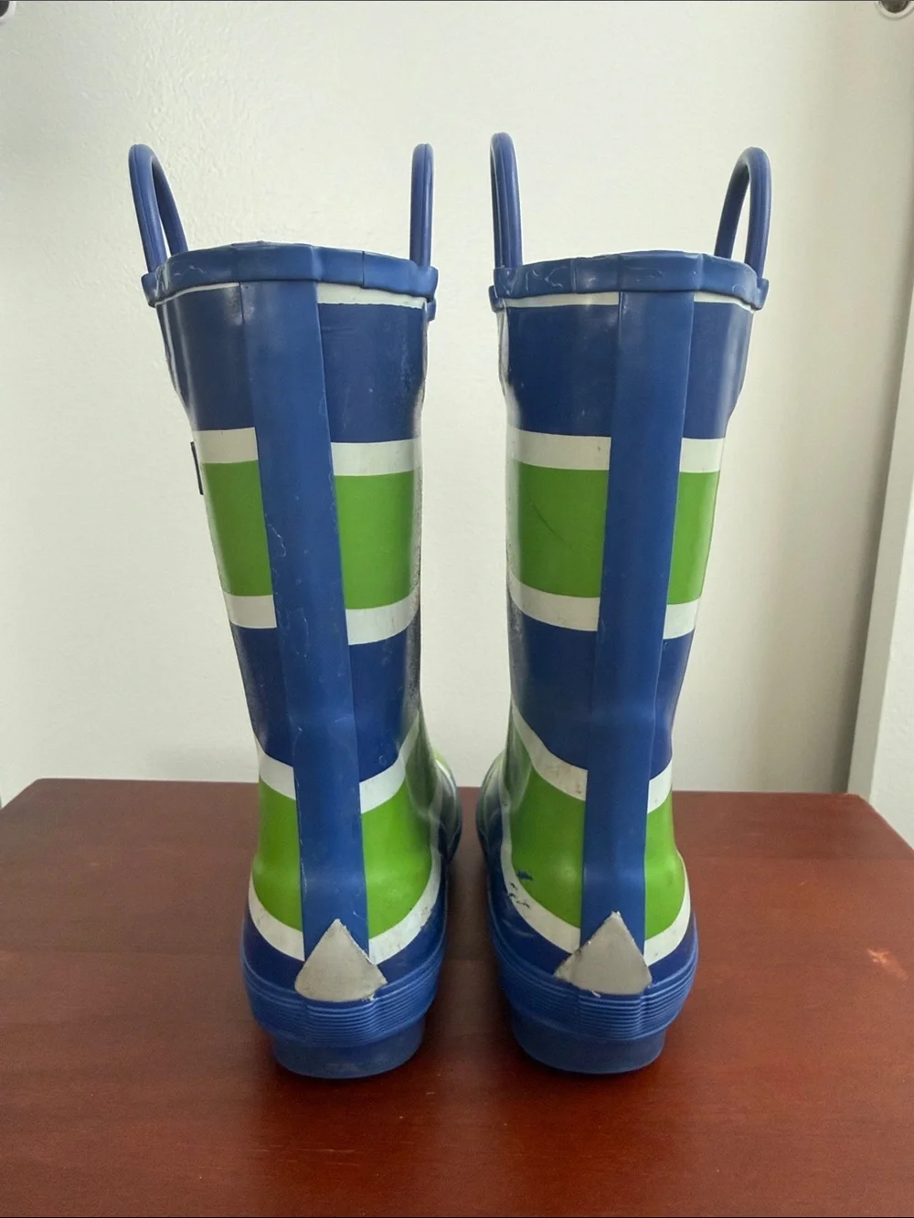 Rain Boots - L.L. Bean - Blue and Green - Size 11